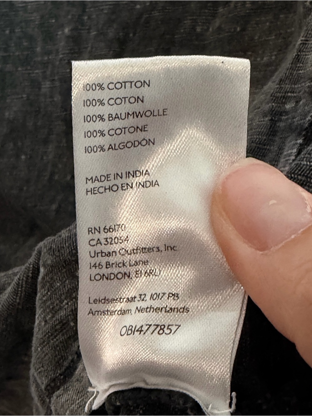 Pilcro Washed Black Sleeveless Crew Tank - Picture 9 of 10